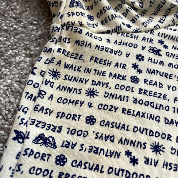 Unbranded Shirt Top Womens 3X White Blue Text Garden View Sunny Days Summer Tee - Picture 4 of 12